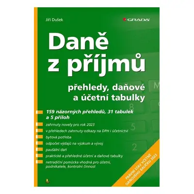 Daně z příjmů 2023 - přehledy, daňové a účetní tabulky - Jiří Dušek