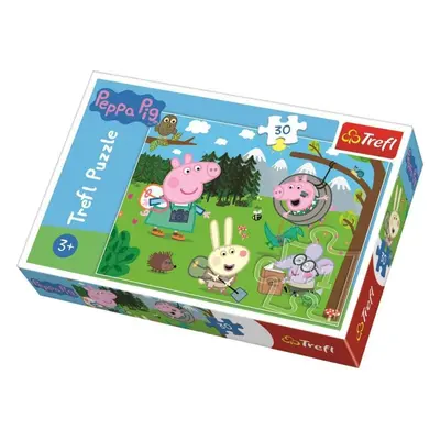 Trefl Puzzle Peppa Pig v přírodě / 30 dílků