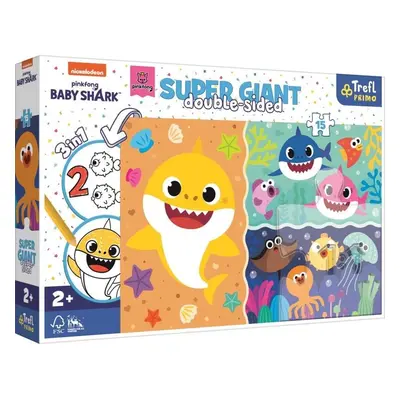 Trefl Puzzle Super giant Baby Shark 15 dílků - oboustranné