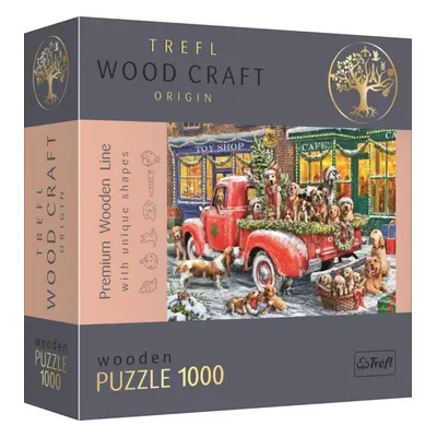 Trefl Wood Craft Origin Puzzle Santovi malí pomocníci 1000 dílků - dřevěné