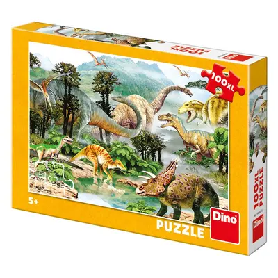 Život dinosaurů: puzzle 100XL dílků - Dino