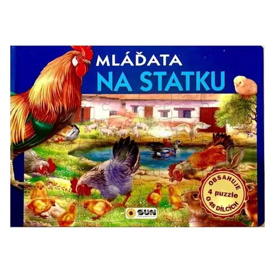 Mláďata na statku - Slož si knížku (4 puzzle o 48 dílcích)