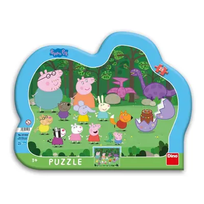 Puzzle v rámu Peppa Pig 25 dílků - Dino