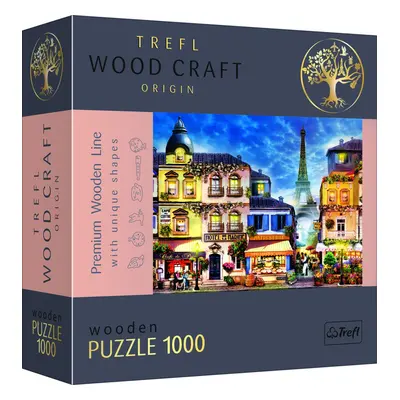 Trefl Wood Craft Origin Puzzle Francouzská ulice 1000 dílků - Trefl