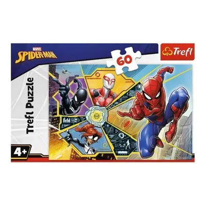 Trefl Puzzle Spiderman - Na síti 60 dílků