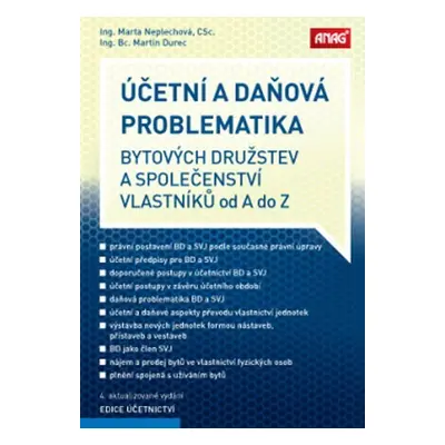 Účetní a daňová problematika bytových družstev a společenství vlastníků od A do Z - Marta Neplec