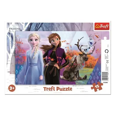 Trefl Puzzle Frozen 2 - Magický svět Anny a Elsy / 15 dílků