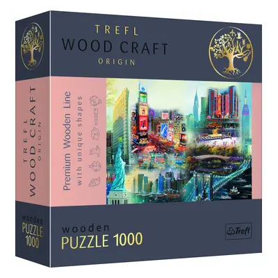 Trefl Wood Craft Origin Puzzle Koláž New York 1000 dílků - Trefl