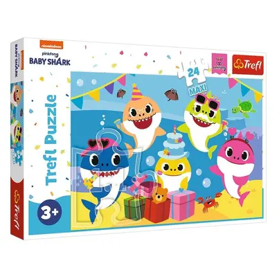 Trefl Puzzle Baby Shark - Oslava / 24 dílků MAXI