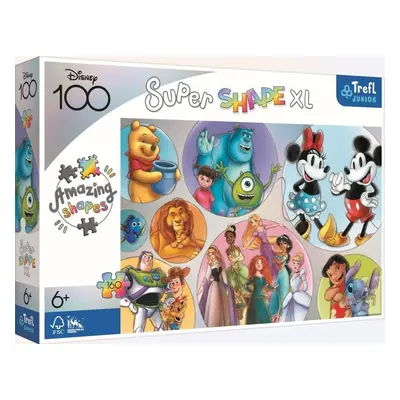 Trefl Puzzle Super Shape XL Disneyho barevný svět 160 dílků