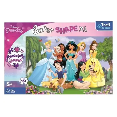 Trefl Puzzle Super Shape XL Disney princezny: V zahradě 104 dílků