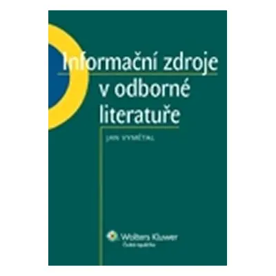 Informační zdroje v odborné literatuře - Jan Vymětal