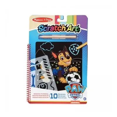 Škrabací obrázky/blok Chase Paw Patrol/Tlapková patrola 10 listů 19x28cm