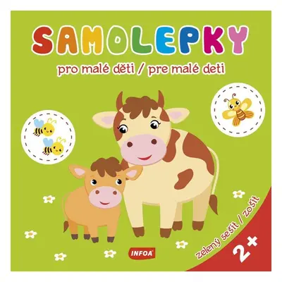 Samolepky pro malé děti / Samolepky pre malé deti - zelený sešit / zelený zošit