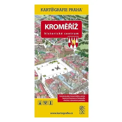 Kroměříž - Historické centrum/Kreslený plán města