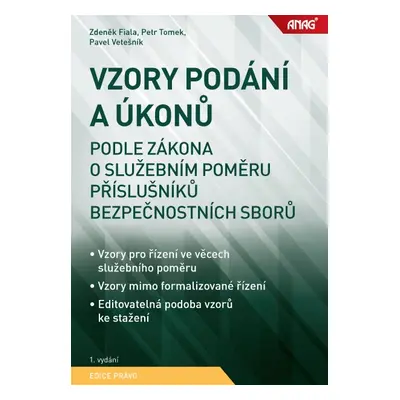 Vzory podání a úkonů podle zákona o služebním poměru příslušníků bezpečnostních sborů - Zdeněk F