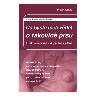 Co byste měli vědět o rakovině prsu - Jitka Abrahámová