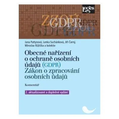 Obecné nařízení o ochraně osobních údajů (GDPR). Zákon o zpracování osobních údajů. Komentář - J