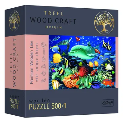 Trefl Wood Craft Origin Puzzle Život v moři 501 dílků - dřevěné - Trefl