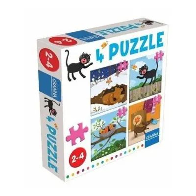 4 puzzle Kočka