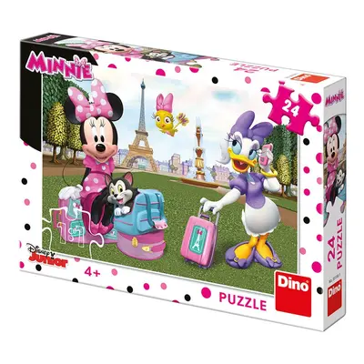 Minnie v Paříži: puzzle 24 dílků - Dino