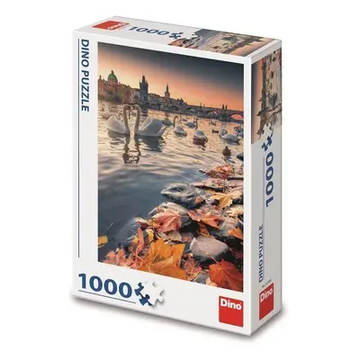 Puzzle Labutě na Vltavě 1000 dílků - Dino