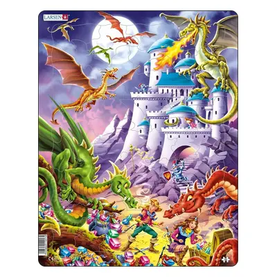 Puzzle MAXI - Pohádkoví draci/50 dílků, 1. vydání - Larsen