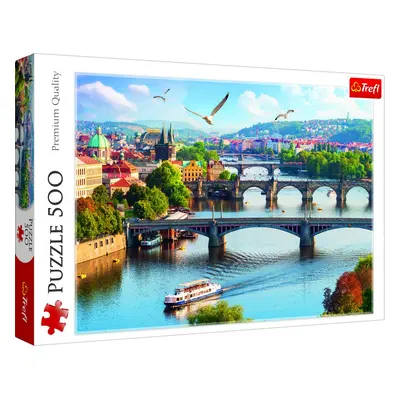 Trefl Puzzle Pražské mosty, Česká republika / 500 dílků - Trefl