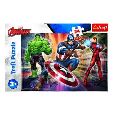 Trefl Puzzle Avenders - Ve světě Avengers MAXI 24 dílků - Trefl