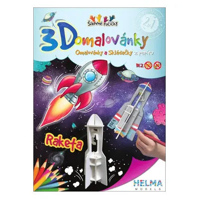 3D omalovánky Raketa