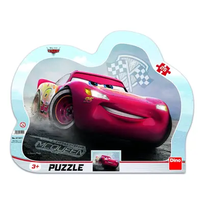 Puzzle Cars 3 Blesk McQeen 25 dílků na podložce - Dino