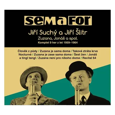 Semafor Suchý Šlitr: Komplet 9 her z let 1959-1964 15 CD - Jiří Suchý