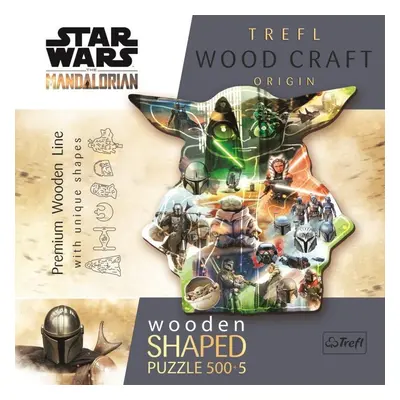 Trefl Wood Craft Origin Puzzle The Mandalorian: Záhadný Grogu 505 dílků