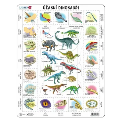 Puzzle MAXI - Fascinující svět dinosaurů/35 dílků - Kubík