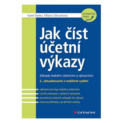 Jak číst účetní výkazy - Základy českého účetnictví a výkaznictví - Milana Otrusinová