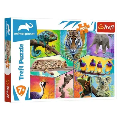 Trefl Puzzle Animal Planet: Svět exotických zvířat/200 dílků