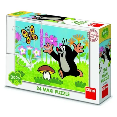 Puzzle Krtek a houba 24 dílků maxi - Dino