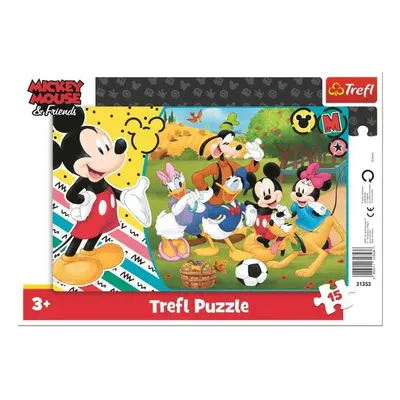 Trefl Puzzle Mickey Mouse na venkově / 15 dílků