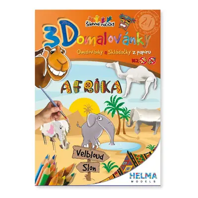 3D omalovánky Afrika