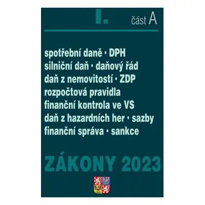 Zákony I A 2023 Daňové zákony