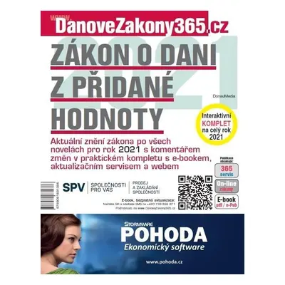 Zákon o dani z přidané hodnoty 2021 s komentářem změn