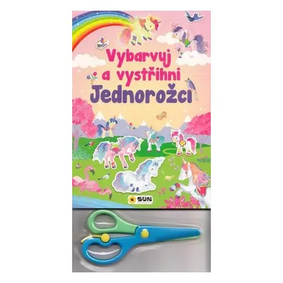 Vybarvuj a Vystřihni Jednorožci (růžová)