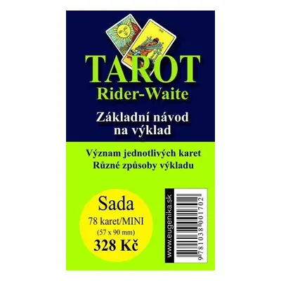 Rider Waite Tarot - 78 karet a návod, 1. vydání - Arthur Edward Waite