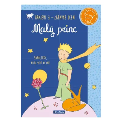 Malý princ - kniha aktivit - modré samolepky