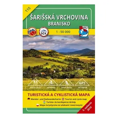 Šarišská vrchovina Branisko 1:50 000