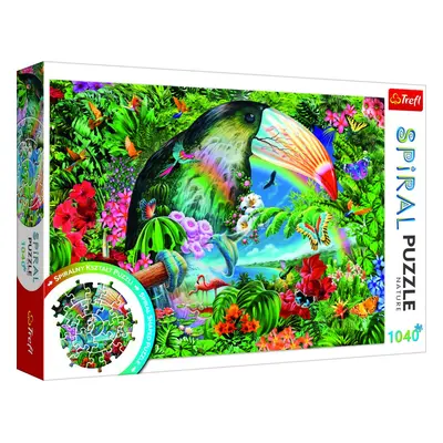 Trefl Spiral Puzzle Tropická zvířata / 1040 dílků - Trefl