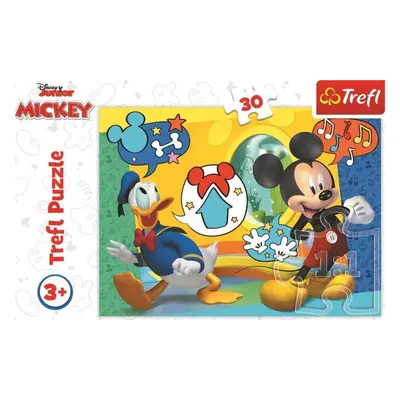 Trefl Puzzle Mickey Mouse a Kačer Donald 30 dílků