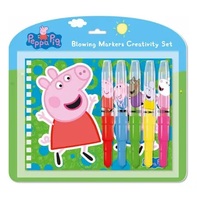 Peppa Pig - Set s foukacími fixy a notesem