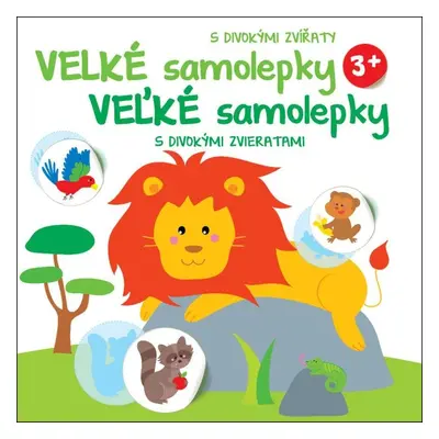 Velké samolepky s divokými zvířaty Lev / Veľké samolepky s divokými zvieratami