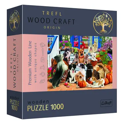 Trefl Wood Craft Origin Puzzle Psí přátelství 1000 dílků - Trefl